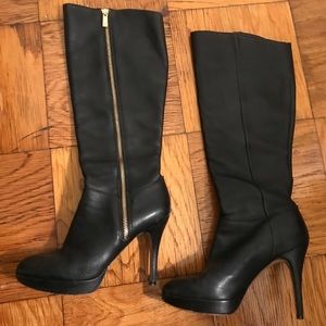 Vince Camuto Emilian Black Leather Boots